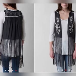 Coco + Jameson Fringe boho vest NWT